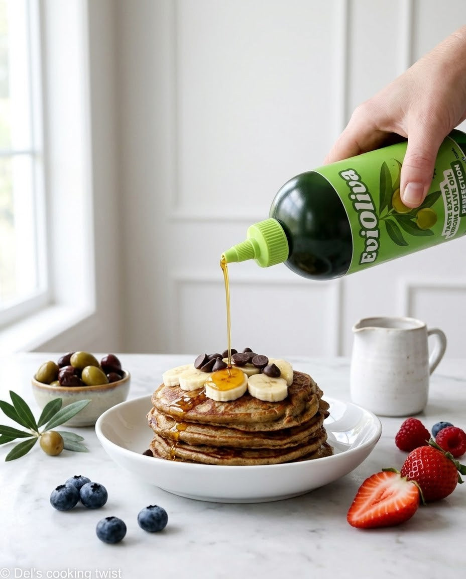 Healthy Oat & Banana Pancakes